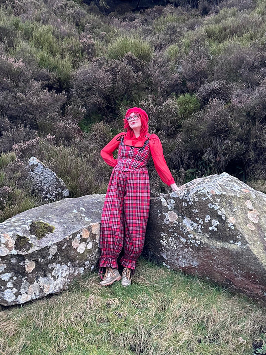 Bloomer Trousers | Red Tartan | Made to order